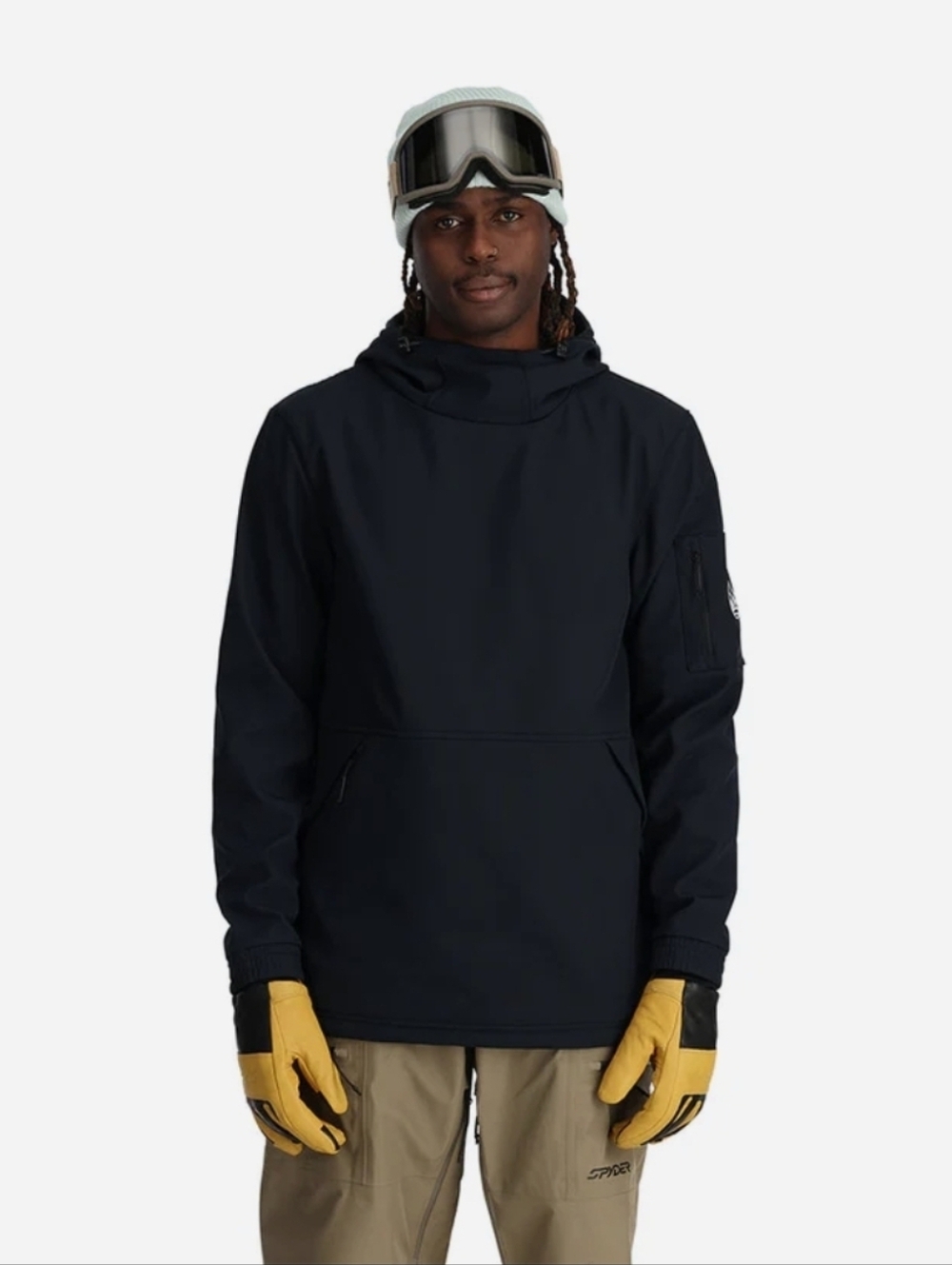 Spyder Black Softshell Riding Hoodie Jacket Unisex  NWT SIZE XS New $220